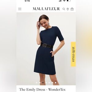 MM Lafleur Emily Dress in Galaxy Blue